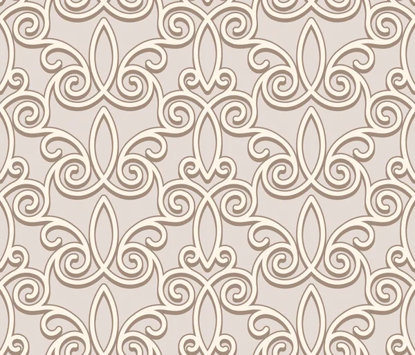 Patrón beige sin costuras — Vector de stock