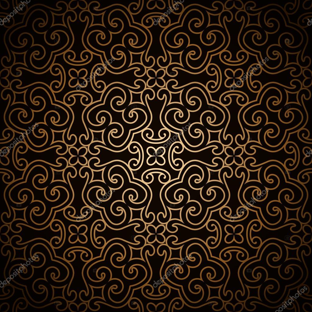 Dark gold pattern — Stock Vector © magenta10 #40010749