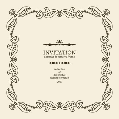 Vintage kare çerçeve