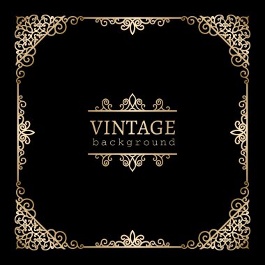 Altın kare çerçeve