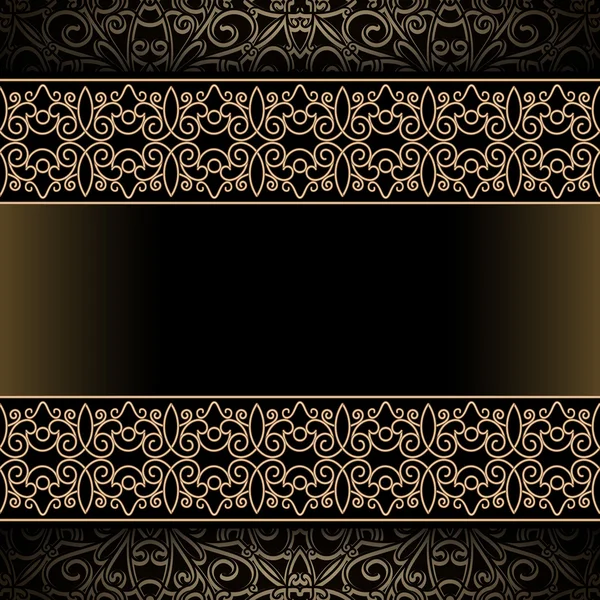 Vintage gold frame — Stock Vector