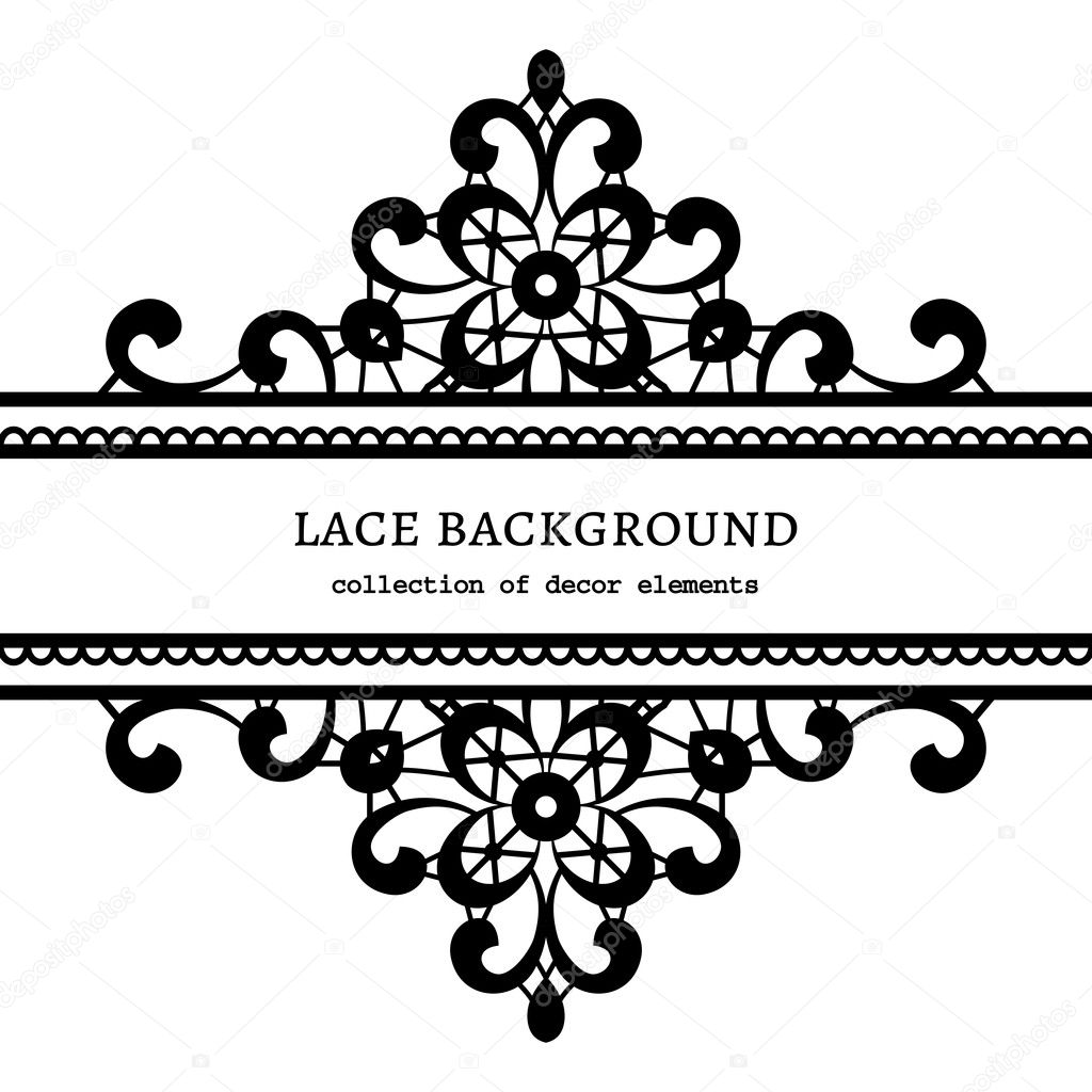 Decorative lace frame