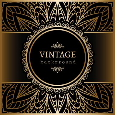 Vintage altın arka plan