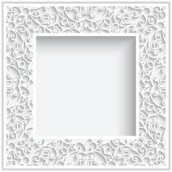Square paper frame