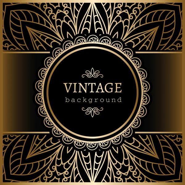 Vintage arany háttér — Stock Vector