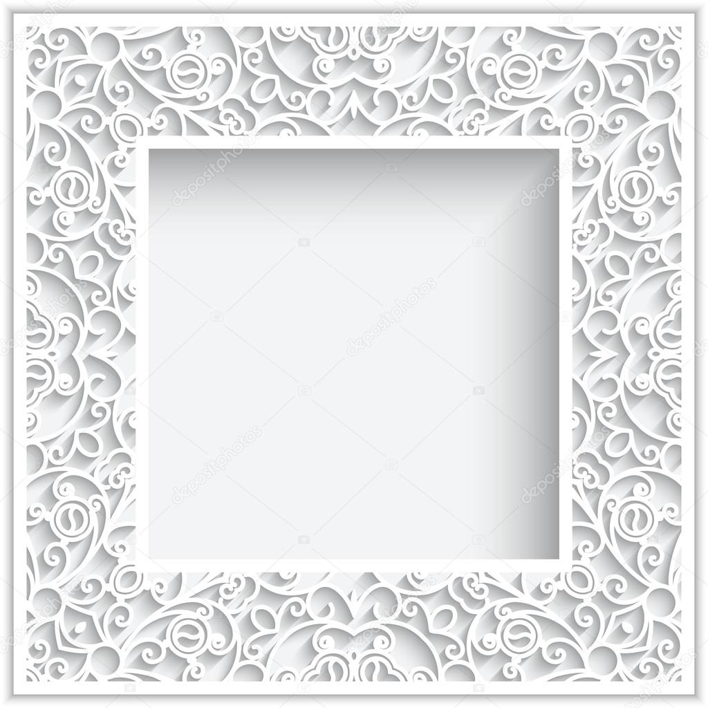 Square paper frame