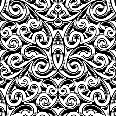 Vintage girdap deseni