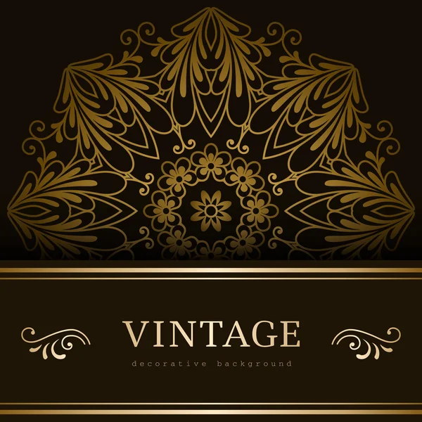 Retroscena oro vintage — Vettoriale Stock