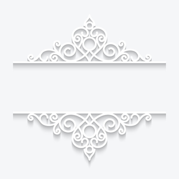 Ornamental paper frame