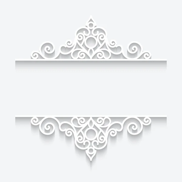 Marco de papel ornamental — Archivo Imágenes Vectoriales