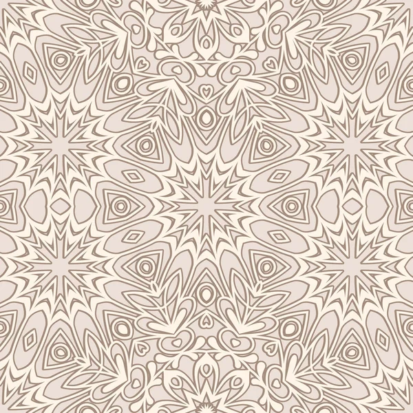 Motivo floreale beige — Vettoriale Stock