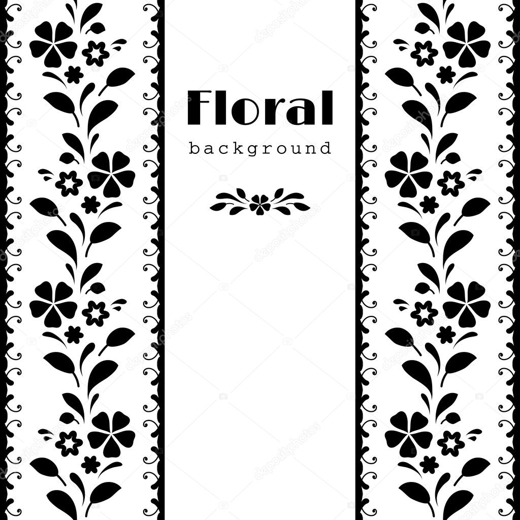 Black and white border background