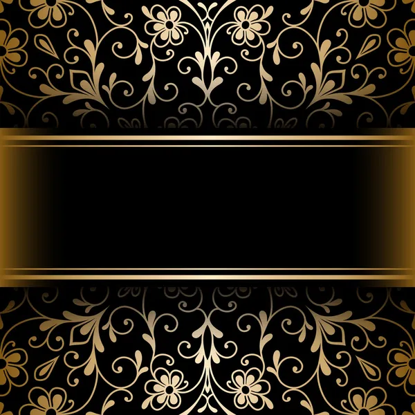 Gold ornamental background — Stock Vector