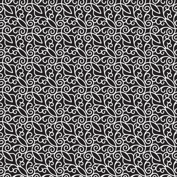 Black and white swirly pattern — Stockvector