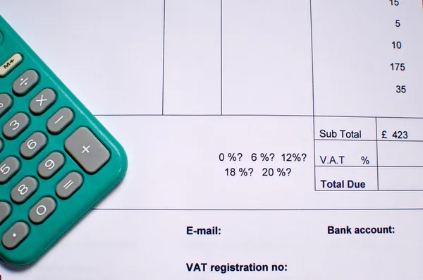 IVA de facturação — Fotografia de Stock