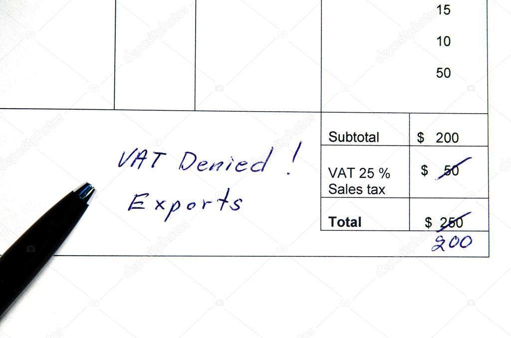Incorrect invoice, VAT denied