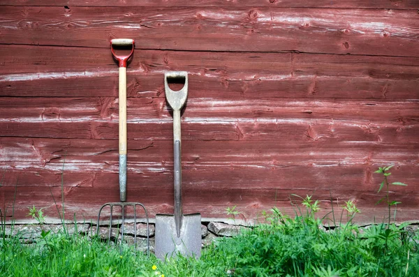 Agricoltori vecchi strumenti — Foto Stock