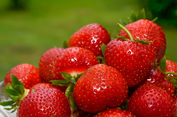 Erdbeeren Nahaufnahme — Stockfoto