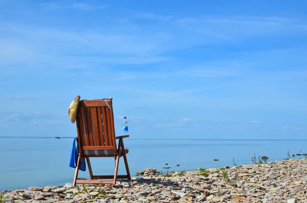 Chair with ocean view — Stock Photo, Image