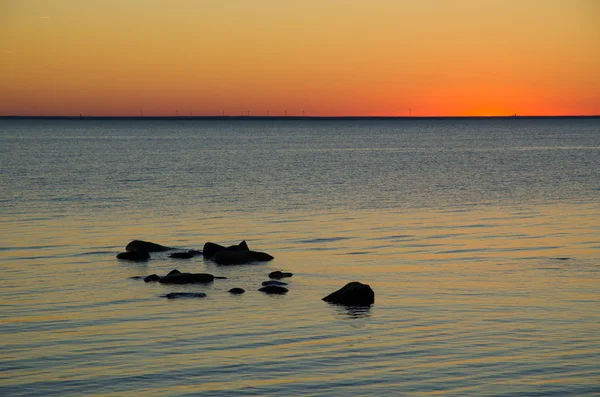 Orangener Abend — Stockfoto