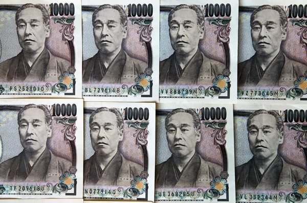 Japansk yen sedler - Stock-foto