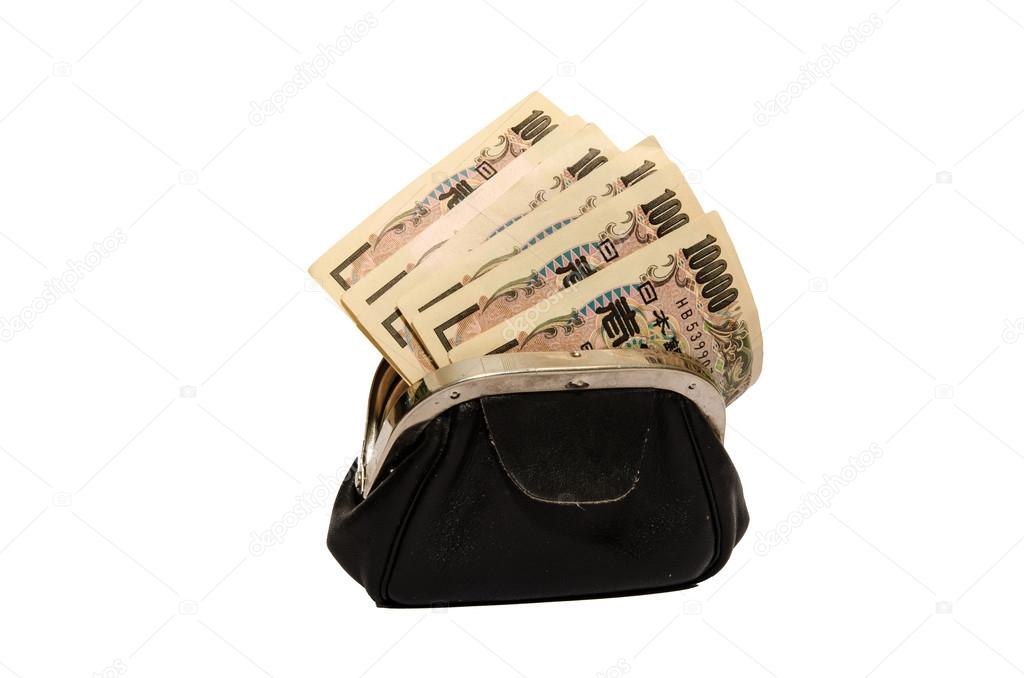 Purse with banknotes