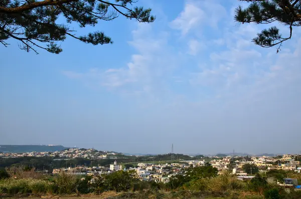 Okinawa köy görünümü — Stok fotoğraf