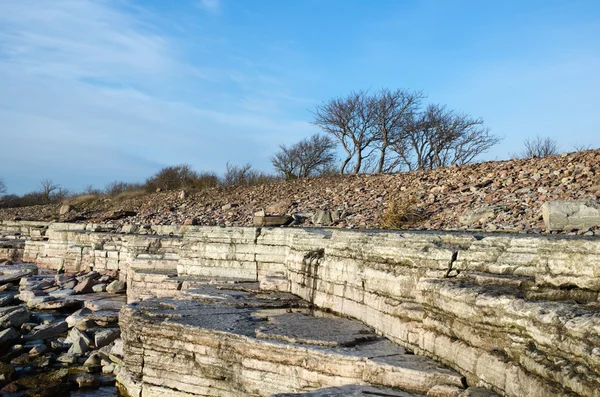 Weiße Klippen an der Küste — Stockfoto