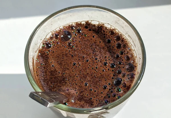 Świeżo Parzona Kawa Filiżance — Zdjęcie stockowe