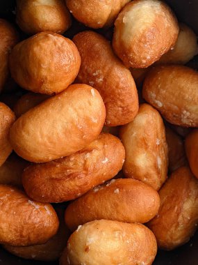 delicious fresh donuts with peas