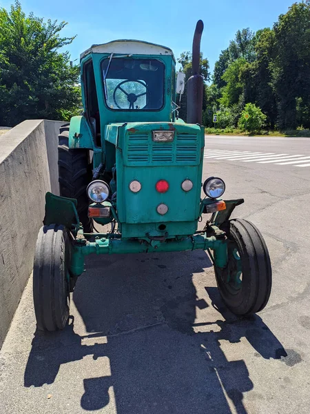 Front Part Old Tractor — Stok fotoğraf