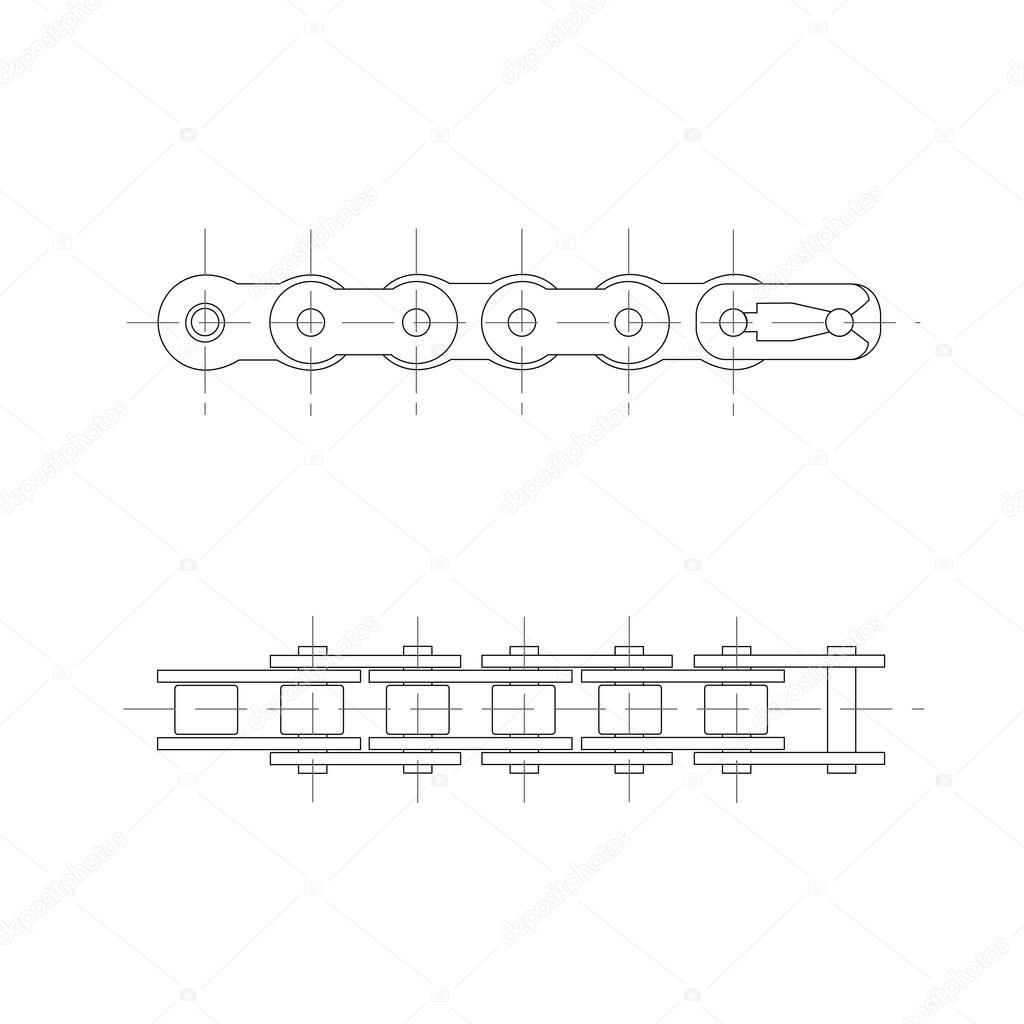 Motorcycle chain scheme