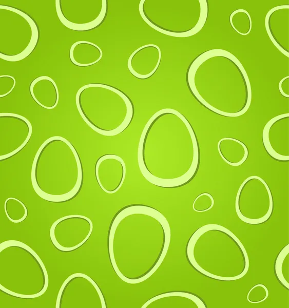 Huevos de Pascua verdes sin costura — Vector de stock