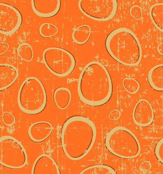 Pasen eieren oranje grunge naadloze — Stockvector