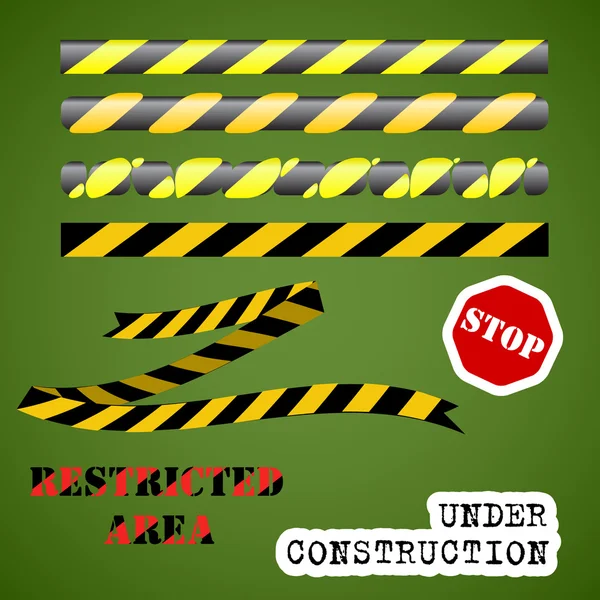 Under construction set — Stock vektor