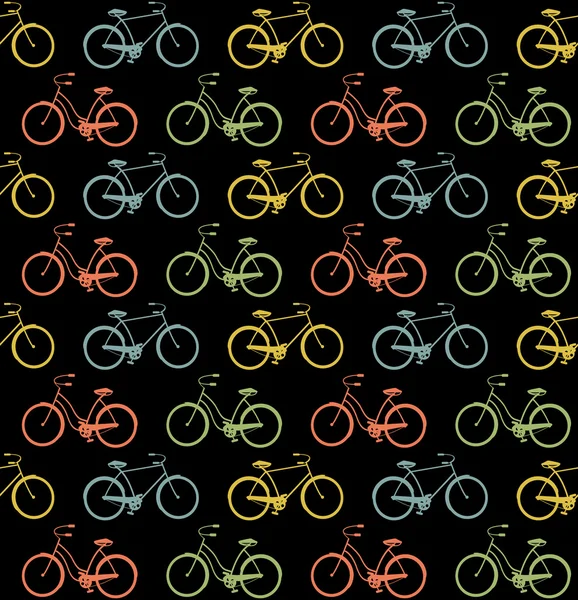 Fietsen naadloze — Stockvector