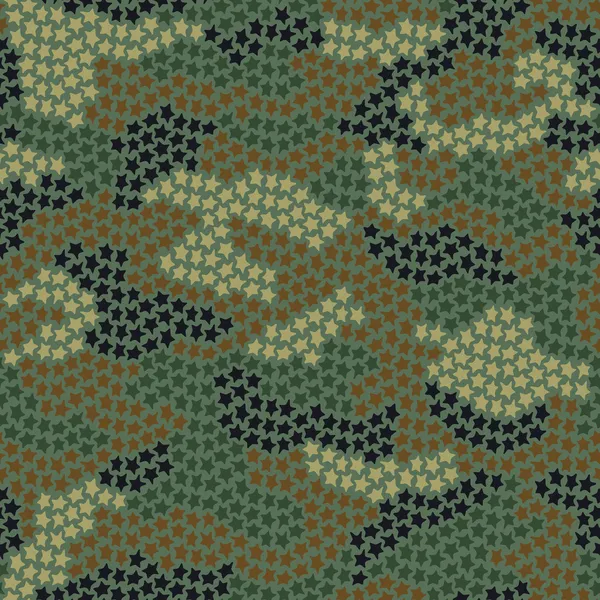 Sterren camouflage — Stockvector