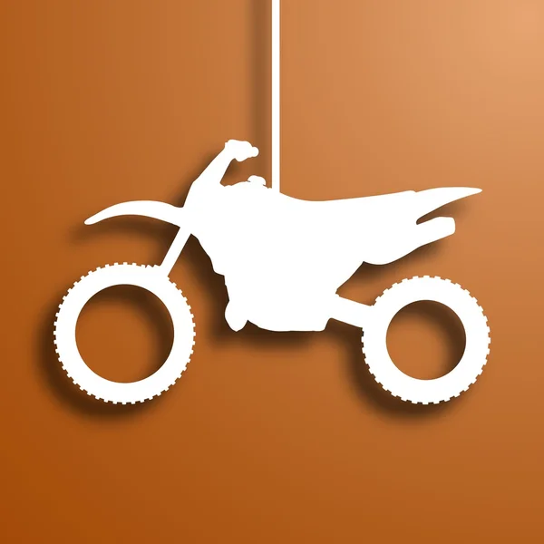 Paper motorcycle — Stock Vector