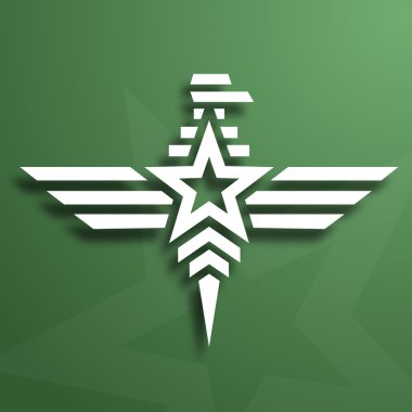 askeri tarzı kartal amblemi