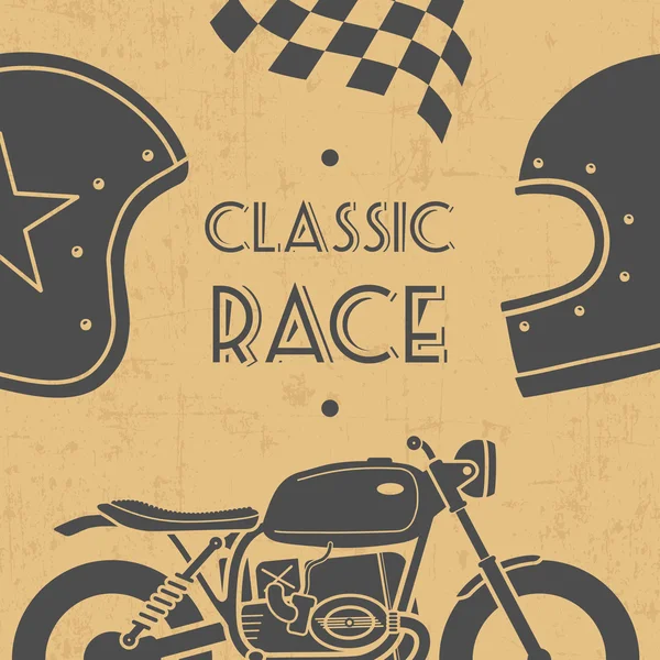 Moto retro — Vector de stock