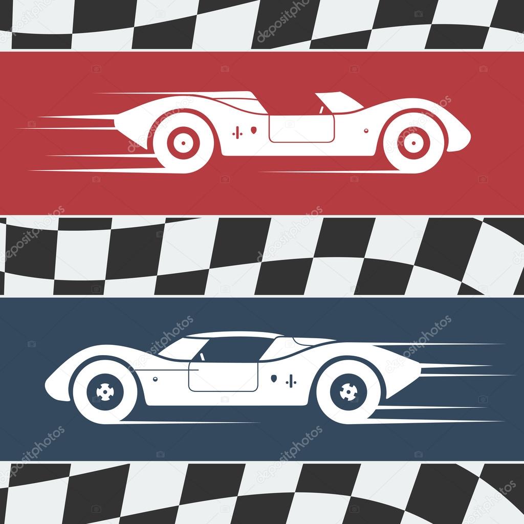 Two race cars