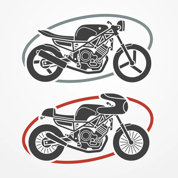 Zwei Motorräder — Stockvektor