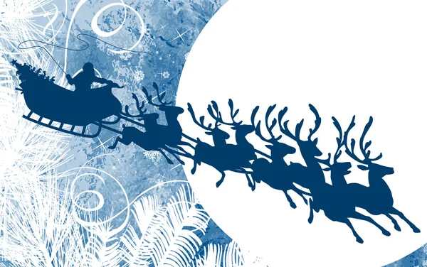 圣诞老人的雪橇 — 图库矢量图片