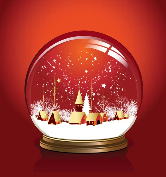 Vector snow globe — Stock Vector