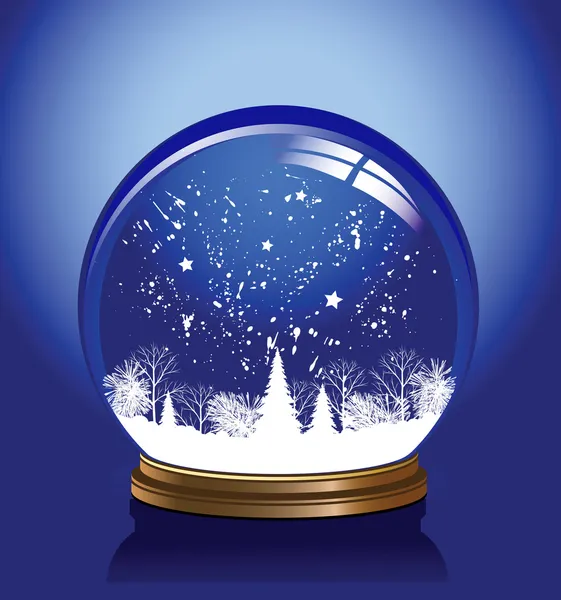 Vector globo de neve — Vetor de Stock