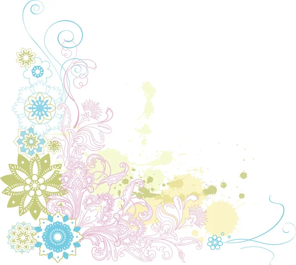 Fondo floral abstracto. — Vector de stock