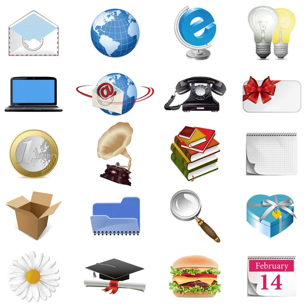 Set of internet icons. — Stock Vector