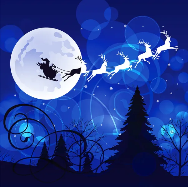 Santa's Sleigh — Stock Vector