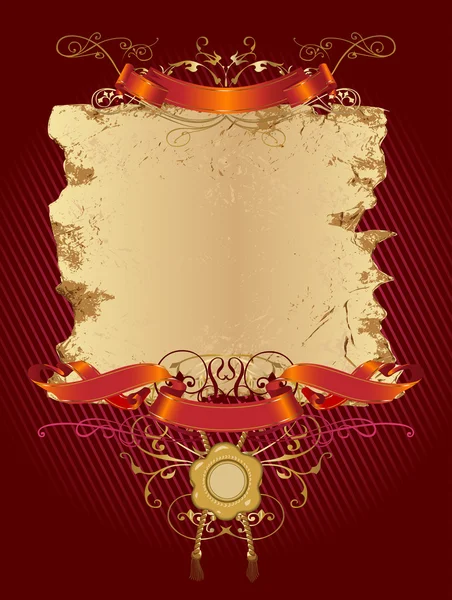 Grunge bannière décorative . — Image vectorielle