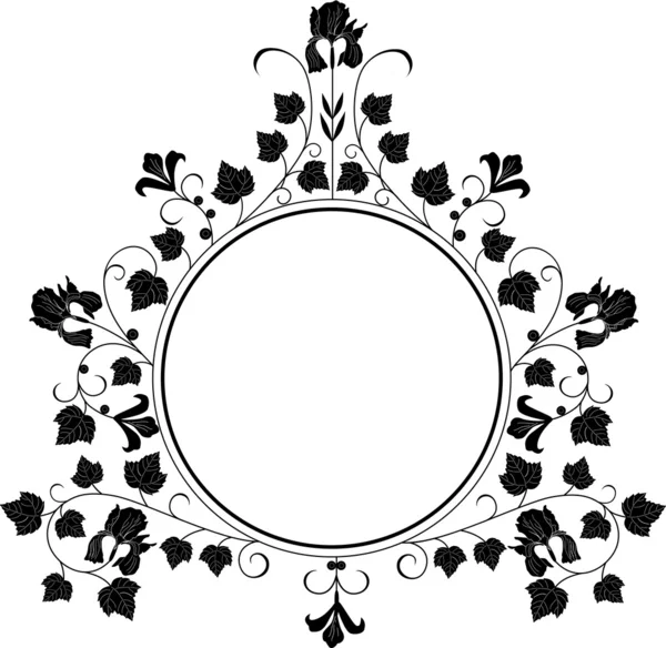 Cadre vectoriel floral — Image vectorielle